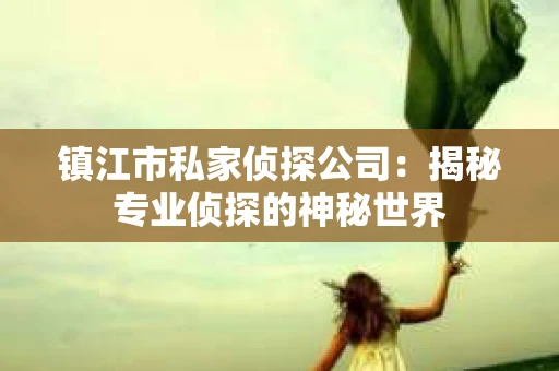 镇江市私家侦探公司：揭秘专业侦探的神秘世界