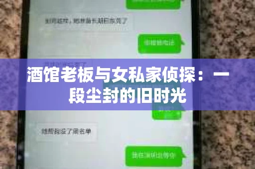 酒馆老板与女私家侦探：一段尘封的旧时光