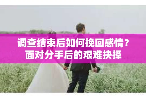 调查结束后如何挽回感情?面对分手后的艰难抉择 调查结束后如何挽回感情?面对分手后的艰难抉择