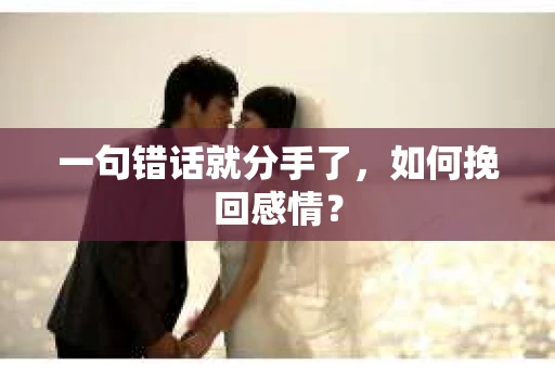 一句错话就分手了，如何挽回感情？