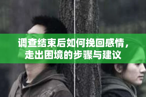 调查结束后如何挽回感情，走出困境的步骤与建议