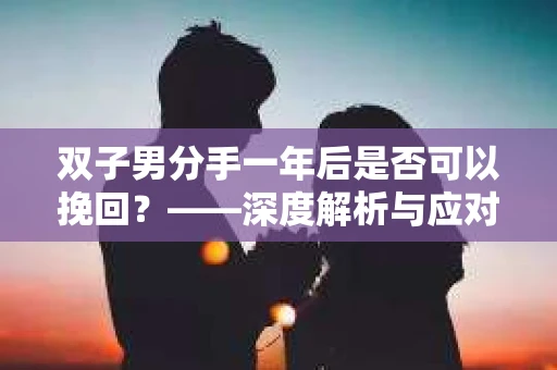 双子男分手一年后是否可以挽回?——深度解析与应对策略 双子男分手一年后是否可以挽回?——深度解析与应对策略